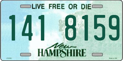 NH license plate 1418159