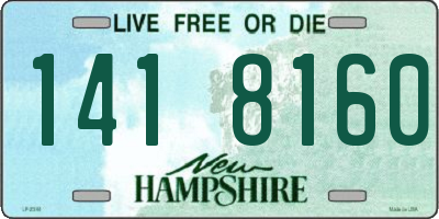NH license plate 1418160