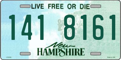 NH license plate 1418161