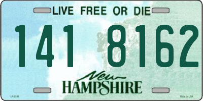 NH license plate 1418162