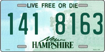 NH license plate 1418163
