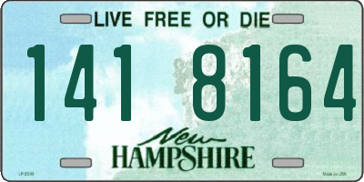 NH license plate 1418164