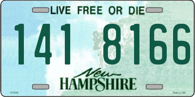 NH license plate 1418166