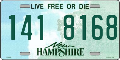 NH license plate 1418168