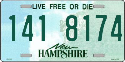 NH license plate 1418174
