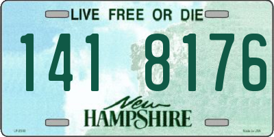 NH license plate 1418176