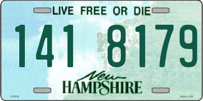 NH license plate 1418179
