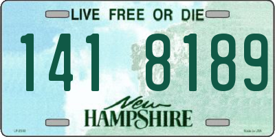 NH license plate 1418189