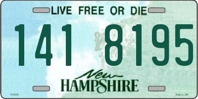 NH license plate 1418195