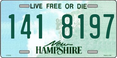 NH license plate 1418197