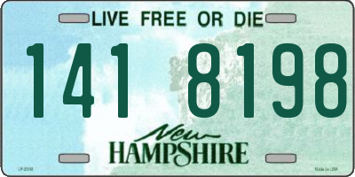 NH license plate 1418198
