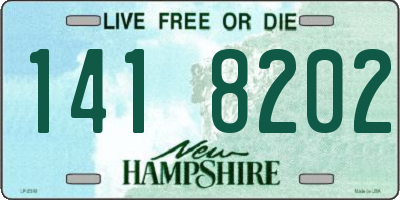 NH license plate 1418202