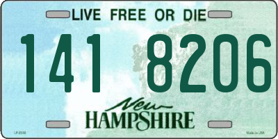 NH license plate 1418206