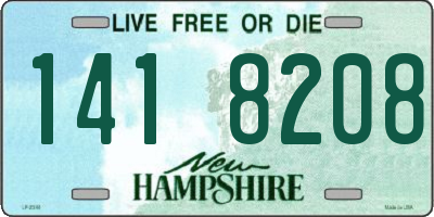 NH license plate 1418208