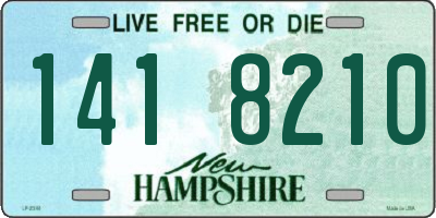 NH license plate 1418210