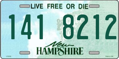 NH license plate 1418212