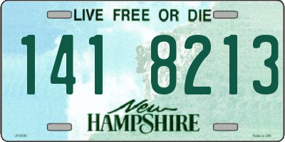 NH license plate 1418213