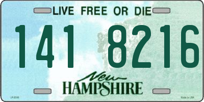 NH license plate 1418216