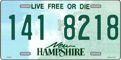 NH license plate 1418218
