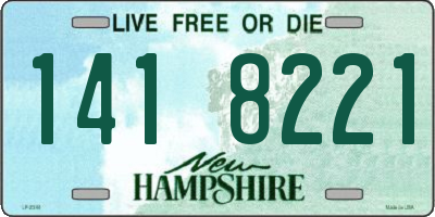 NH license plate 1418221