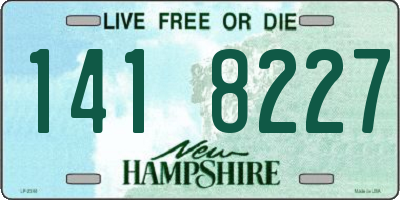 NH license plate 1418227
