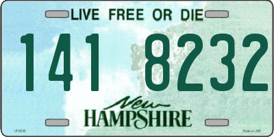 NH license plate 1418232