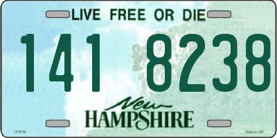 NH license plate 1418238