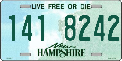 NH license plate 1418242