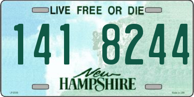 NH license plate 1418244
