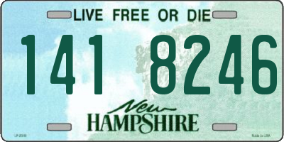 NH license plate 1418246