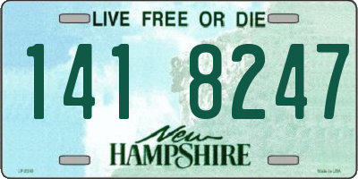 NH license plate 1418247