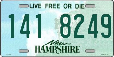 NH license plate 1418249