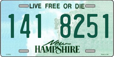 NH license plate 1418251