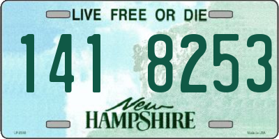 NH license plate 1418253