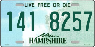 NH license plate 1418257