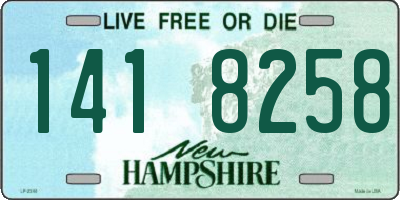 NH license plate 1418258