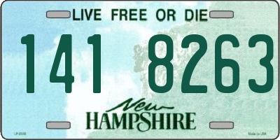 NH license plate 1418263