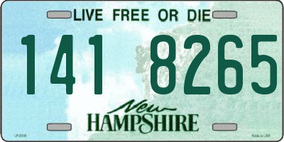 NH license plate 1418265