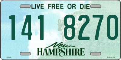 NH license plate 1418270