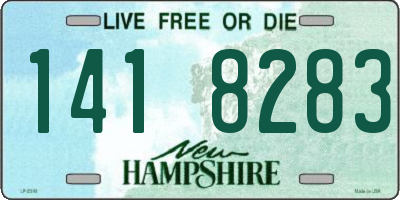 NH license plate 1418283