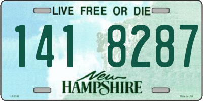 NH license plate 1418287