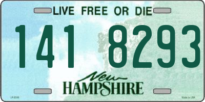 NH license plate 1418293