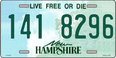 NH license plate 1418296