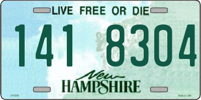 NH license plate 1418304