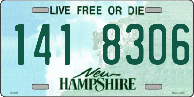 NH license plate 1418306