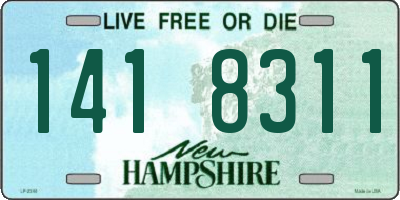 NH license plate 1418311