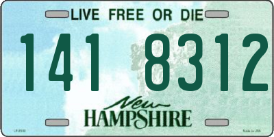 NH license plate 1418312