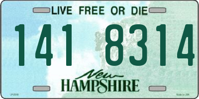 NH license plate 1418314