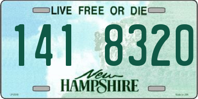 NH license plate 1418320
