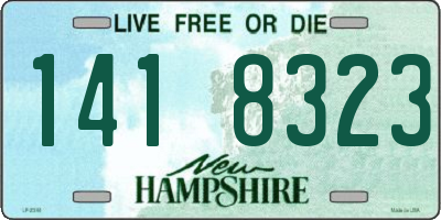 NH license plate 1418323